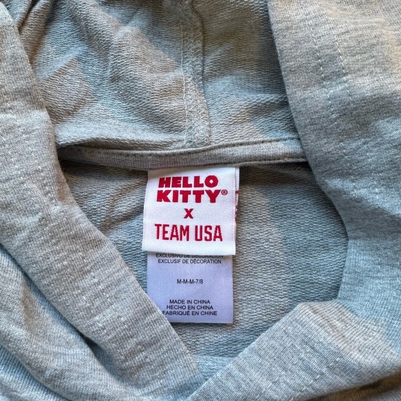 Hello Kitty Gray and Red Sweatshirt Hoodie - Picture 5 of 6